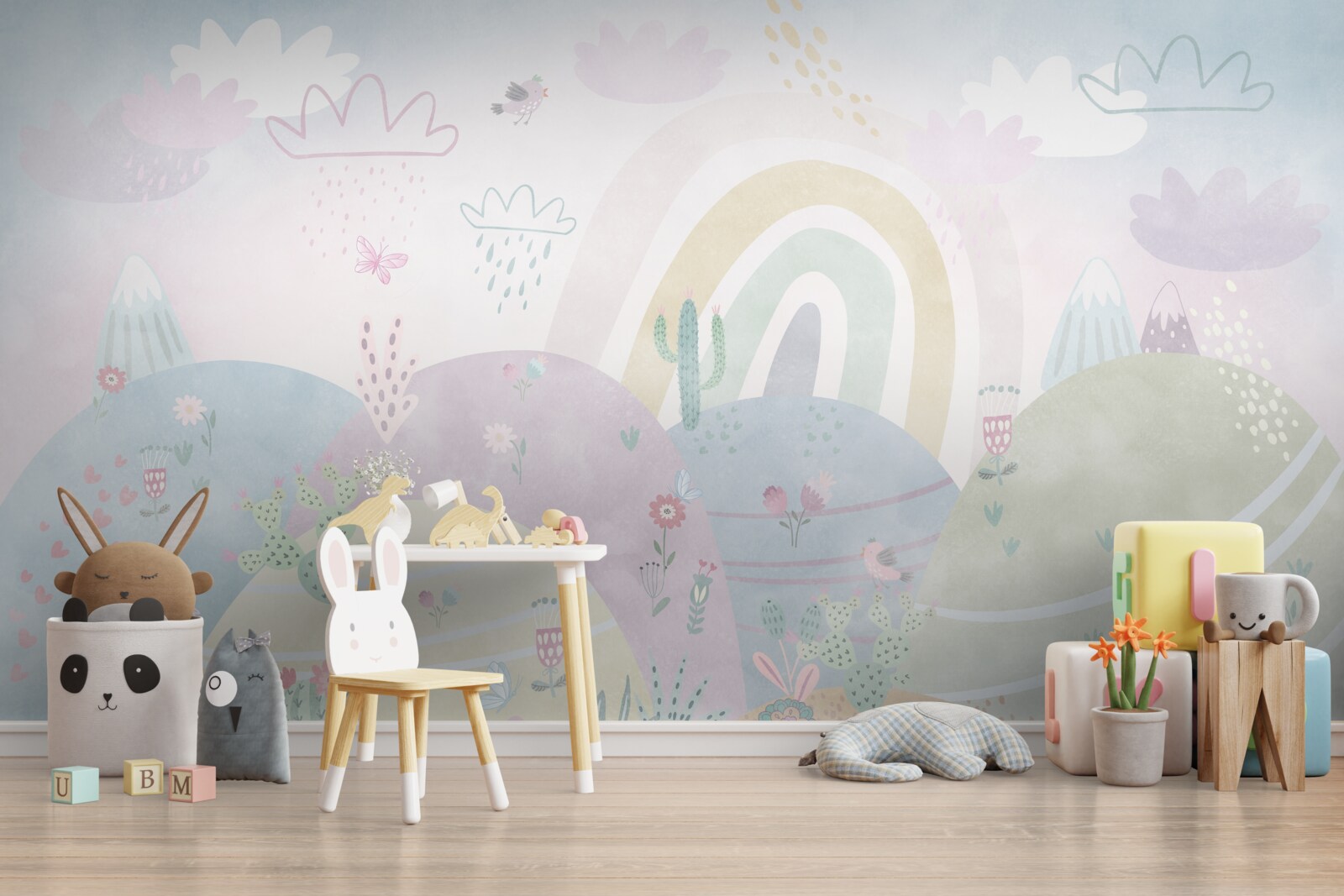 Papier peint paysages montagneux