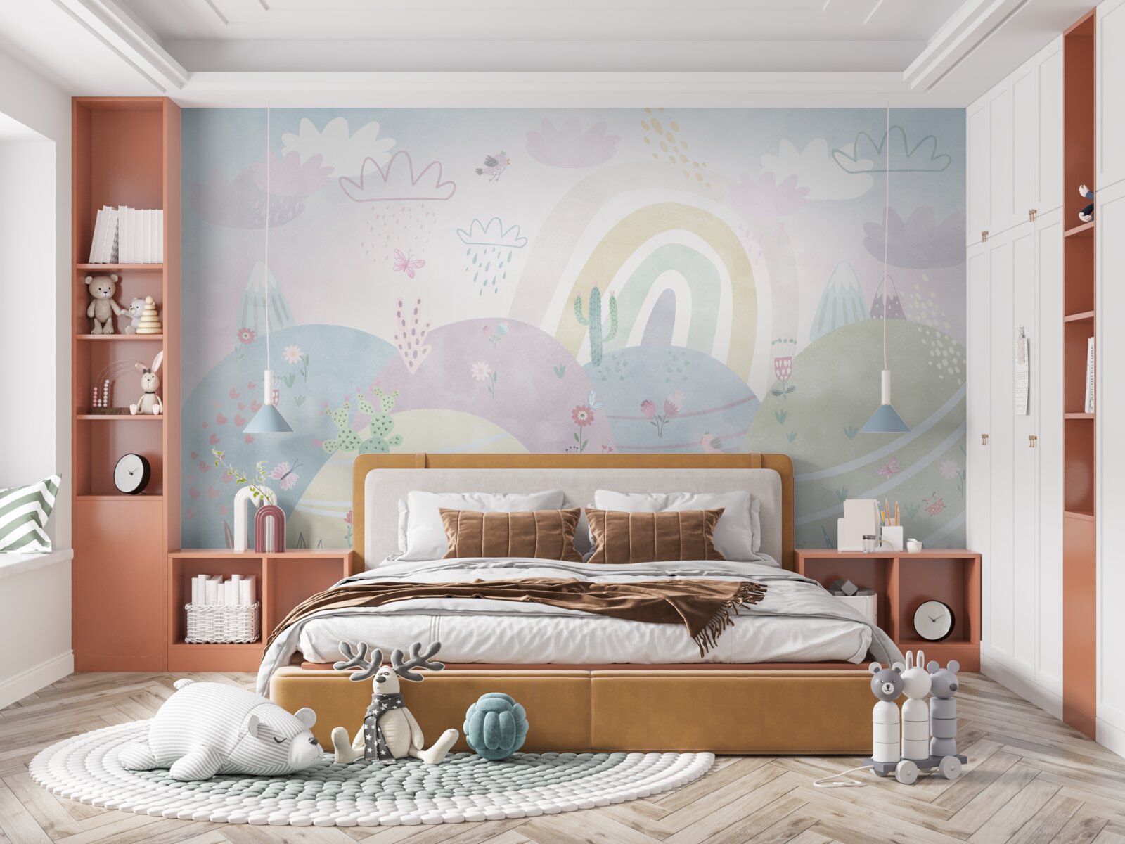 Papier peint paysages montagneux