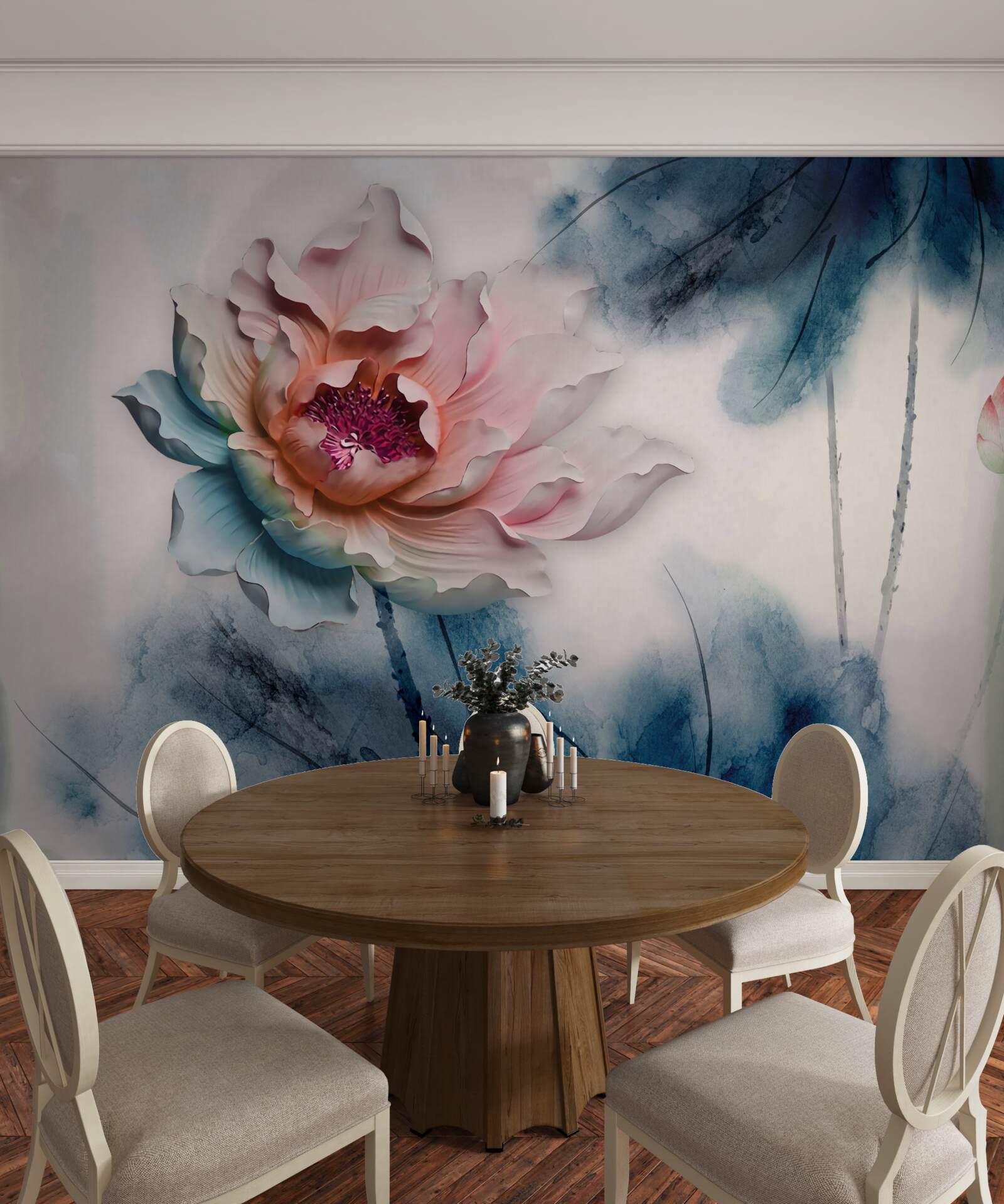 Papier peint s'accumule pendant les périodes de précipitations intenses