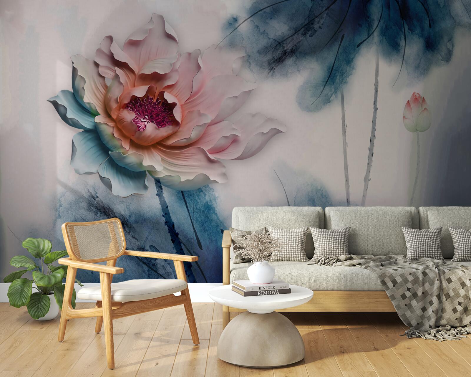 Papier peint s'accumule pendant les périodes de précipitations intenses