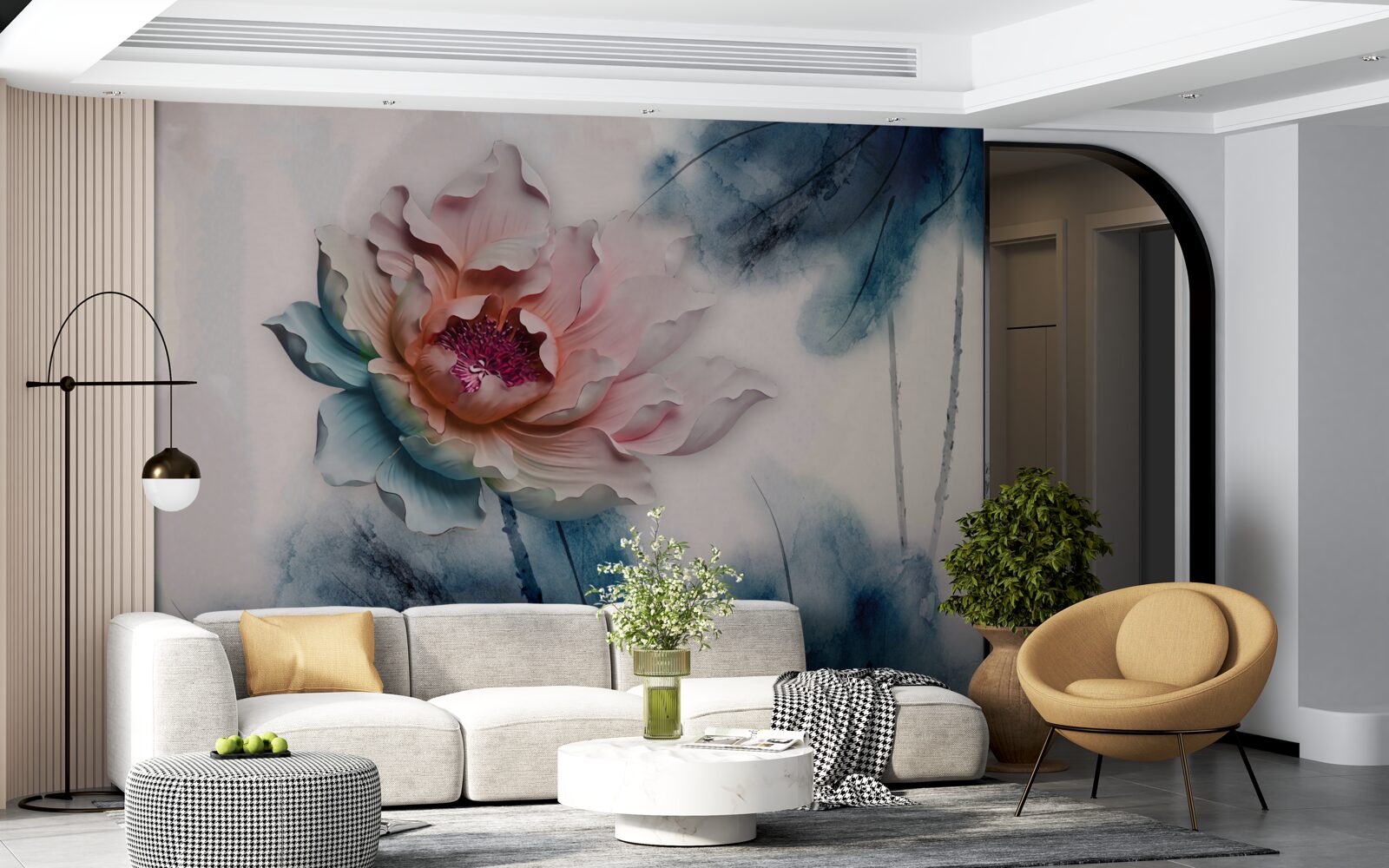 Papier peint s'accumule pendant les périodes de précipitations intenses