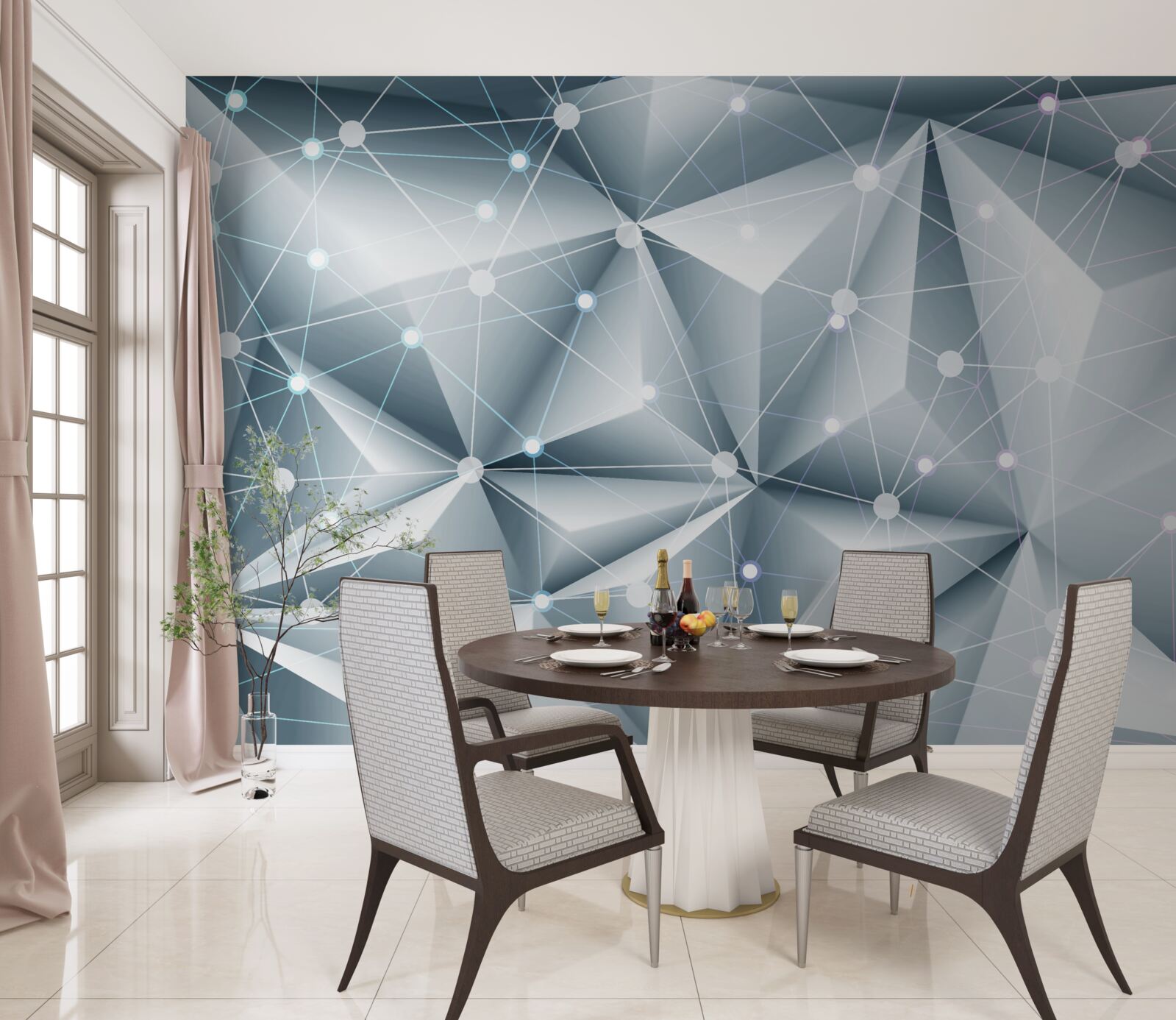 Papier peint symboles du zodiaque de l'espace céleste