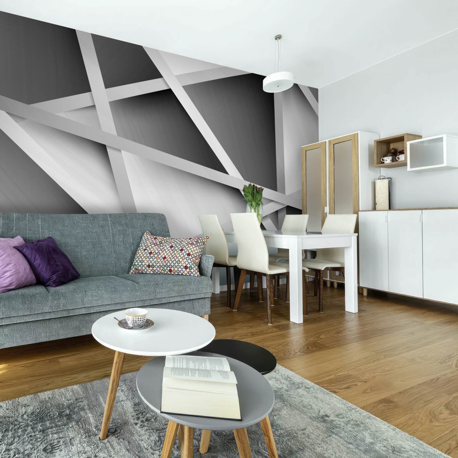 Papier peint flou gris ambigu