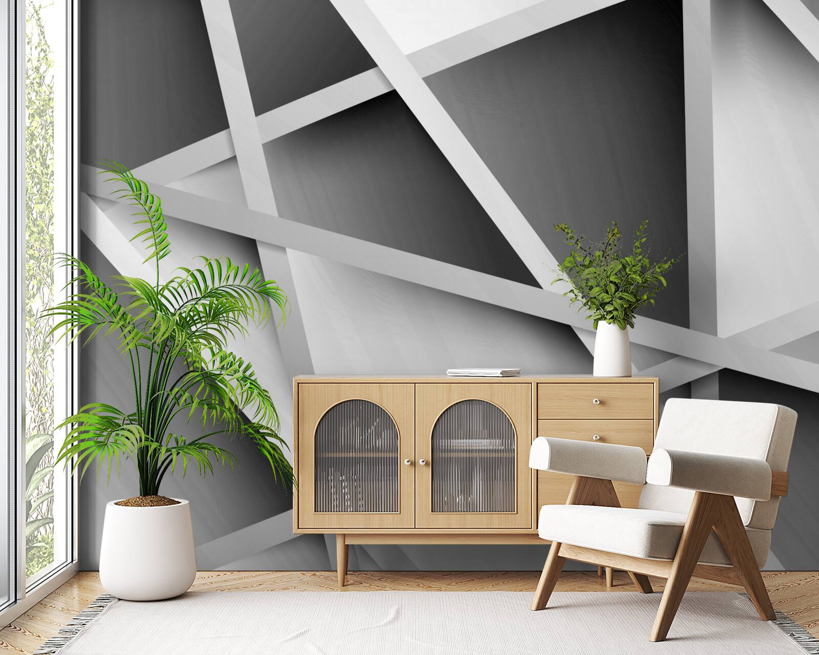 Papier peint flou gris ambigu