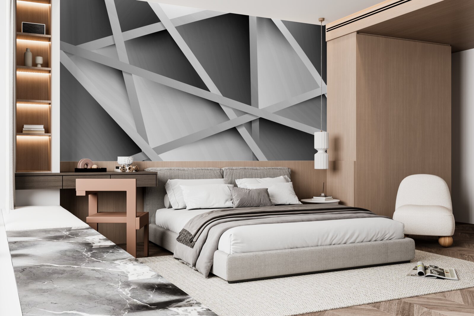 Papier peint flou gris ambigu