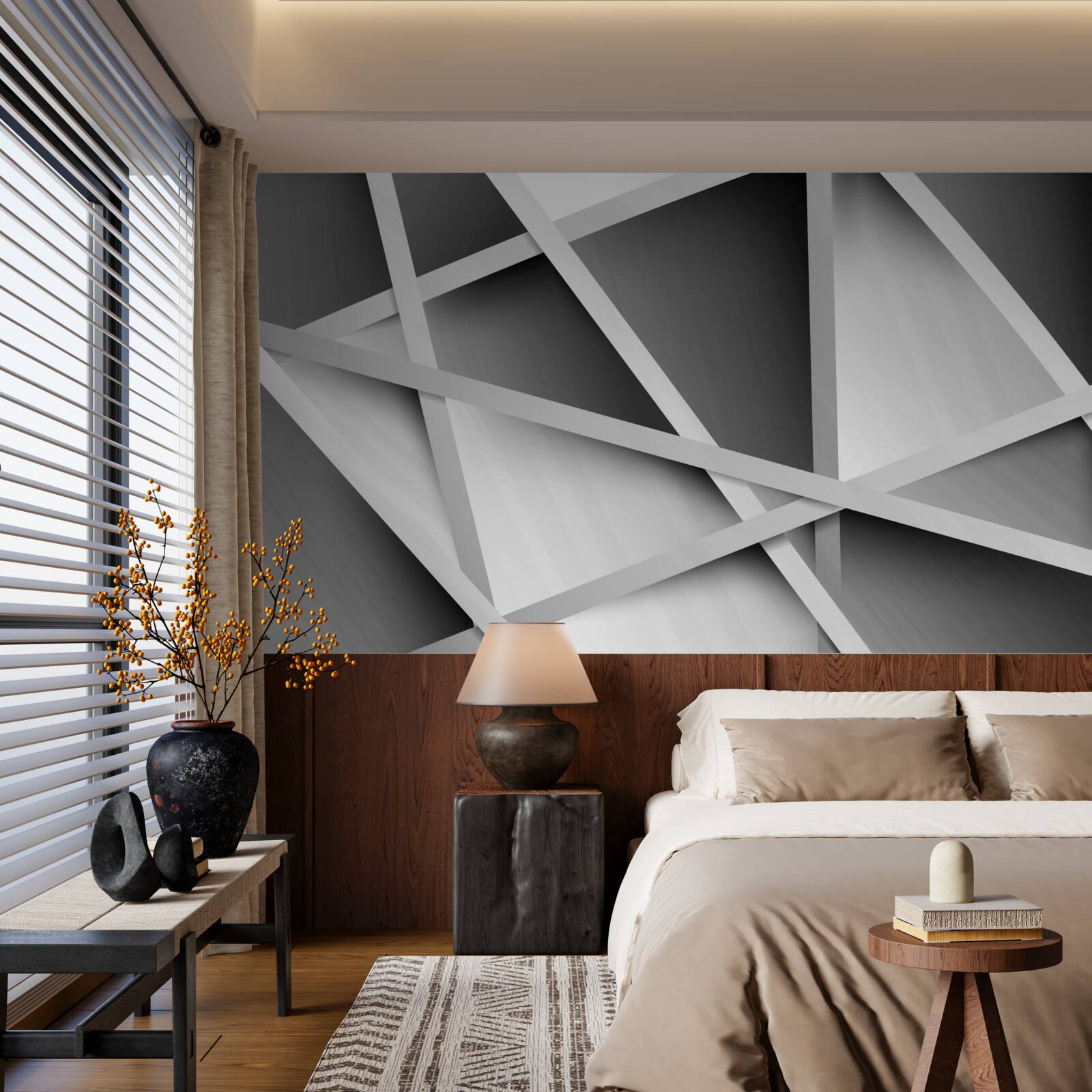 Papier peint flou gris ambigu