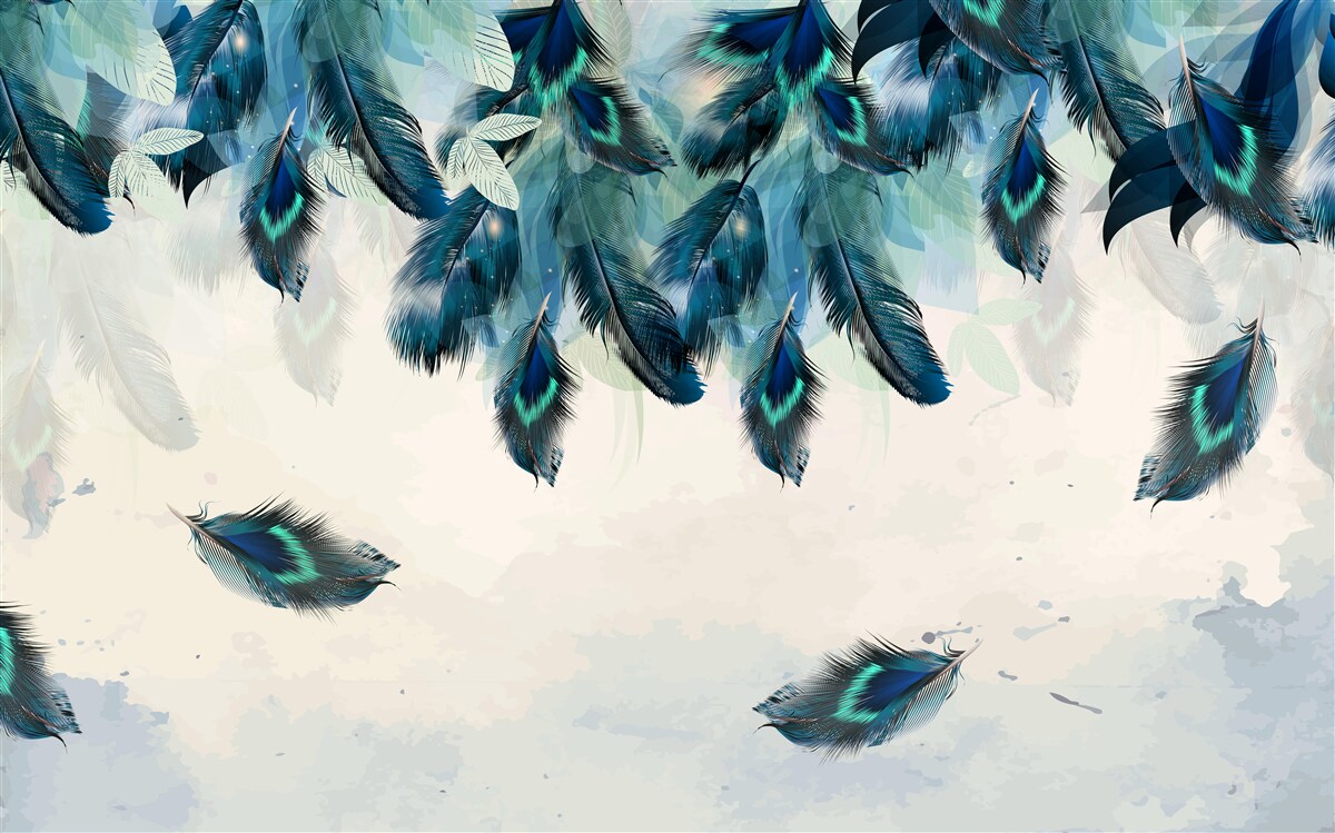 Papier peint des couvertures volantes et pelucheuses de l'obscurité