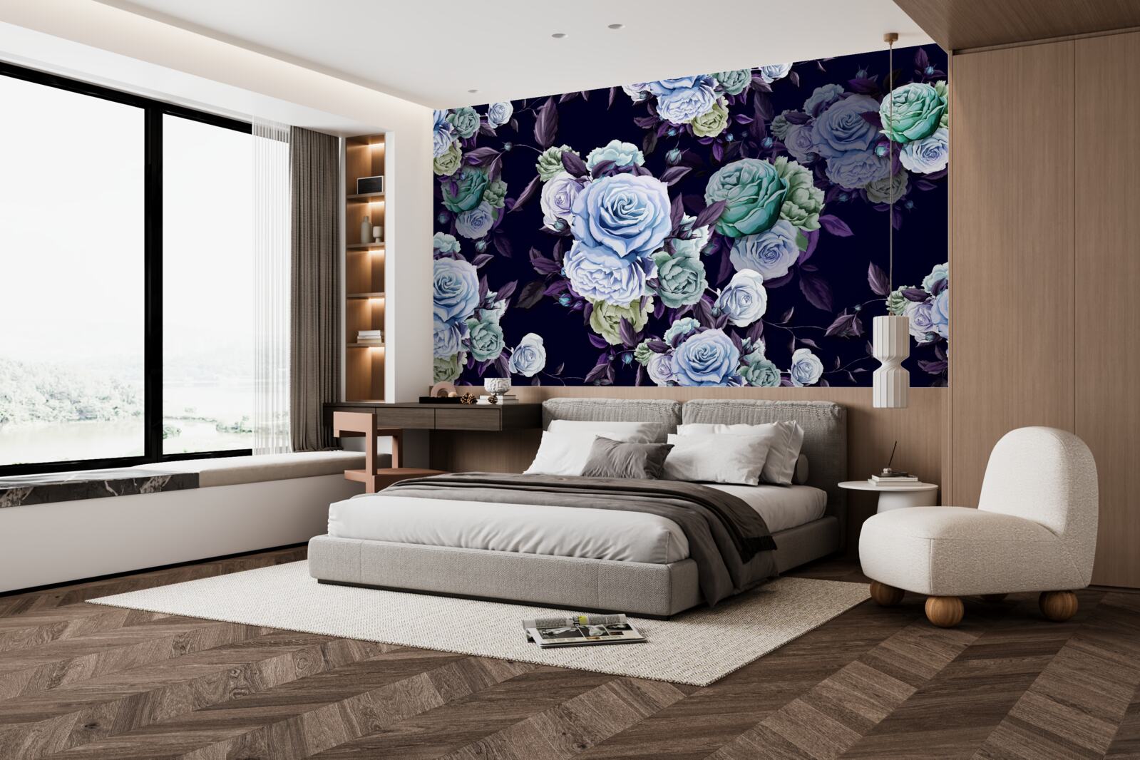 Papier peint les roses du ciel