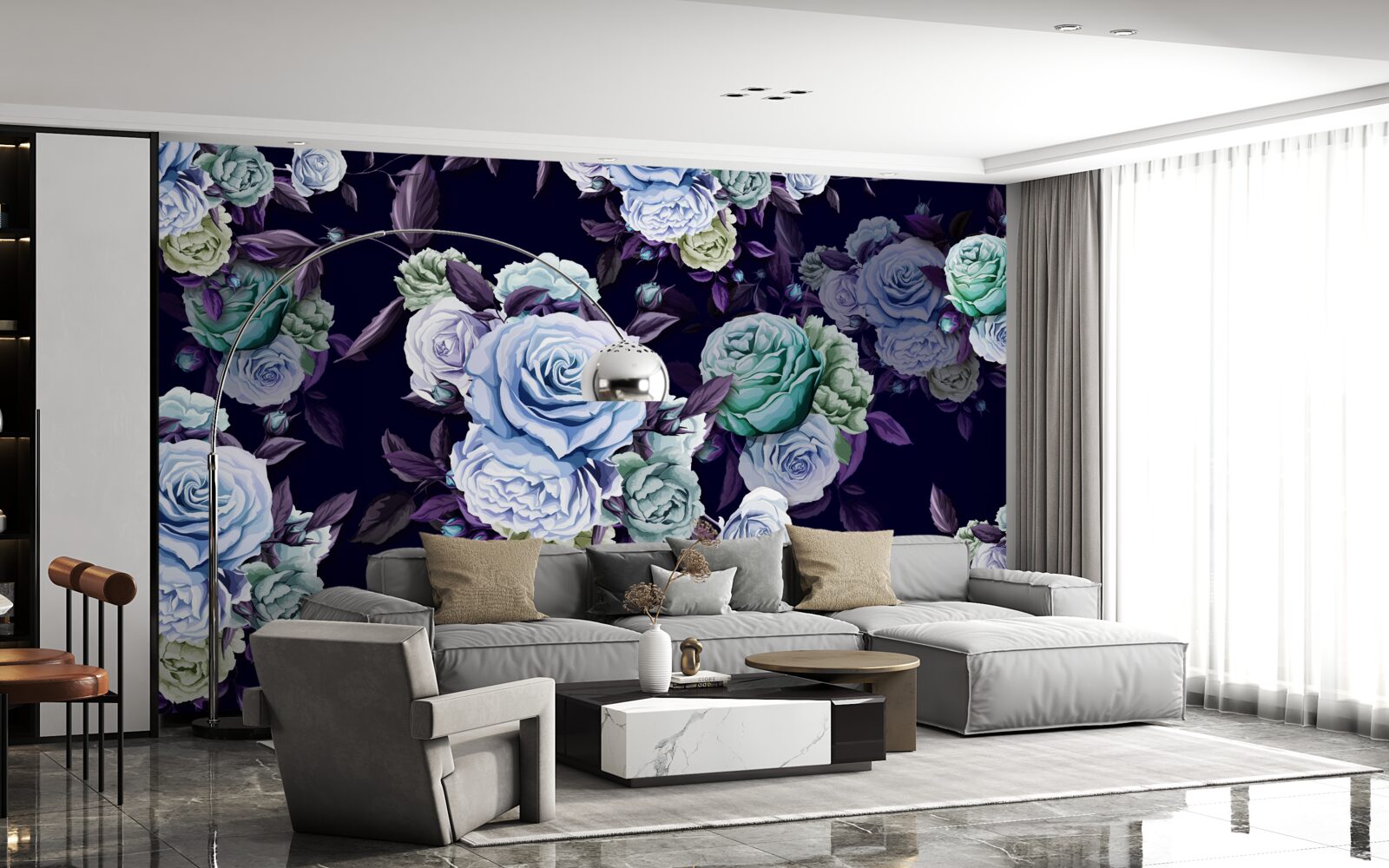 Papier peint les roses du ciel