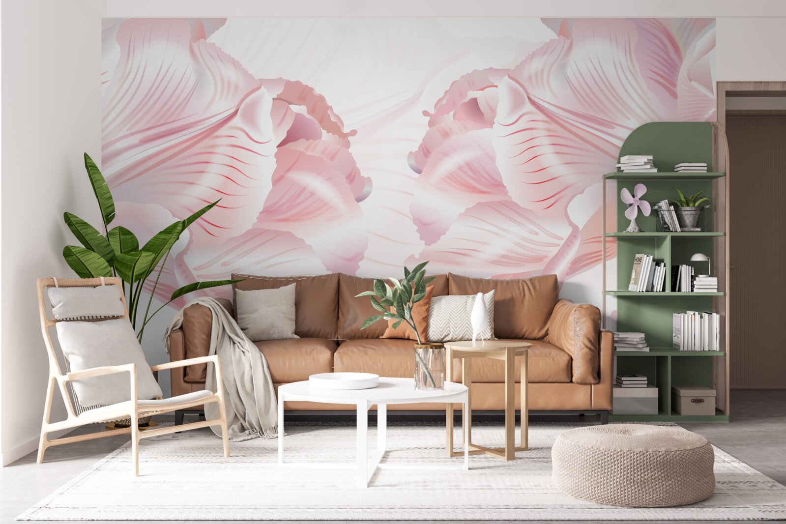 Papier peint des tulipes roses pour une ambiance romantique