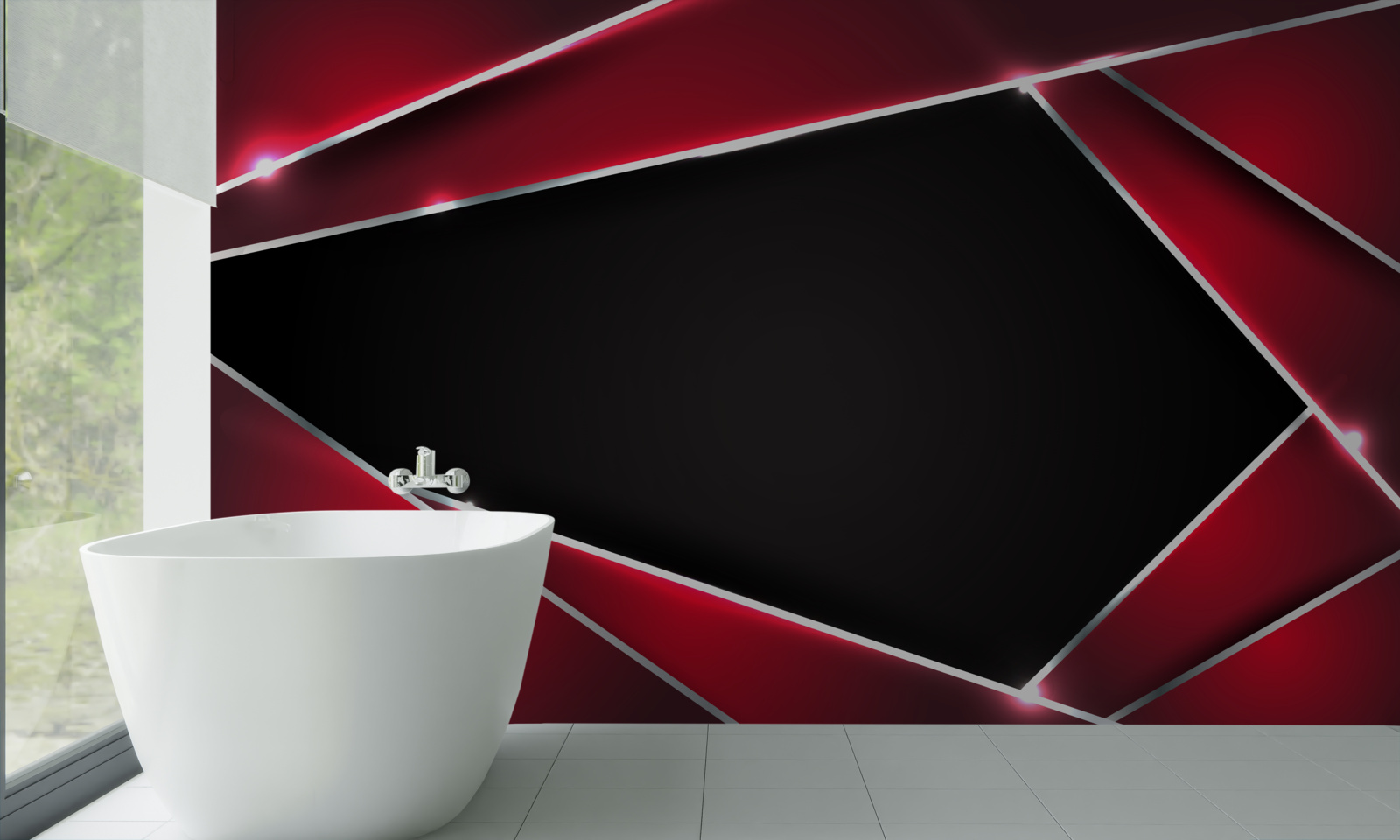 Papier peint fond exclusif en rouge et noir