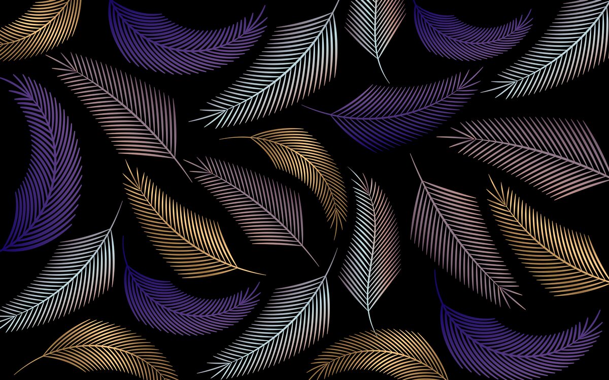 Papier peint feuilles d'automne aux couleurs sombres