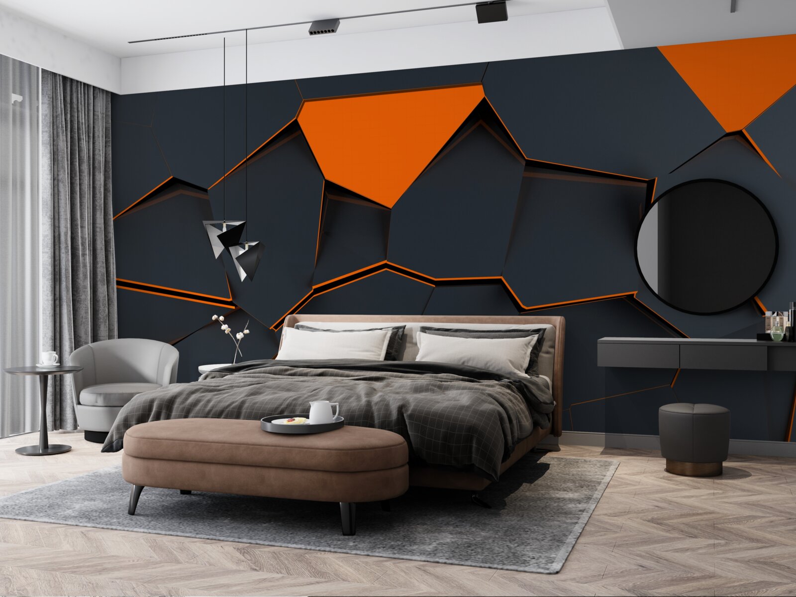 Papier peint fond abstrait créé par le designer