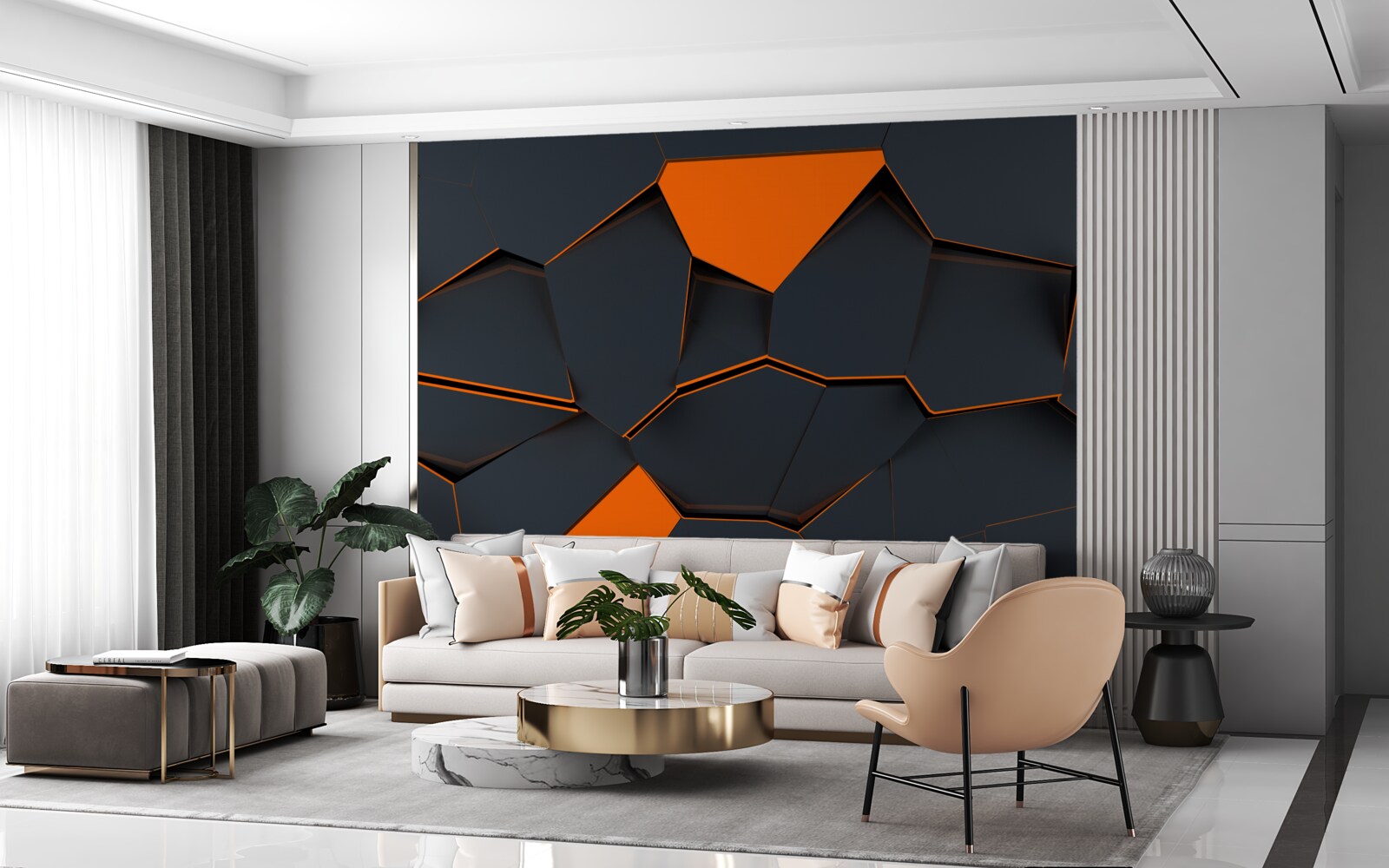 Papier peint fond abstrait créé par le designer