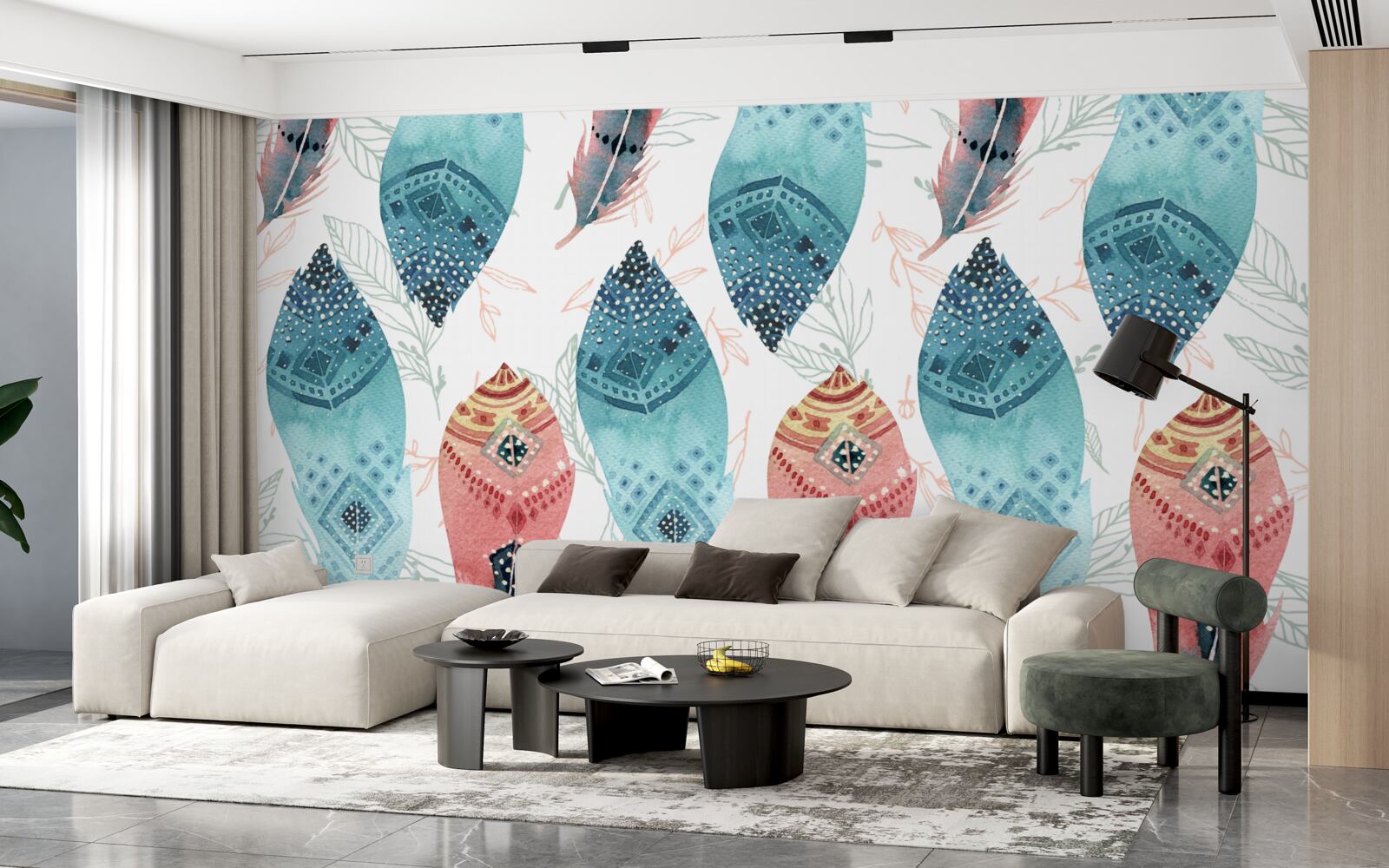 Papier peint stylo aquarelle à la base de l'arrière-plan