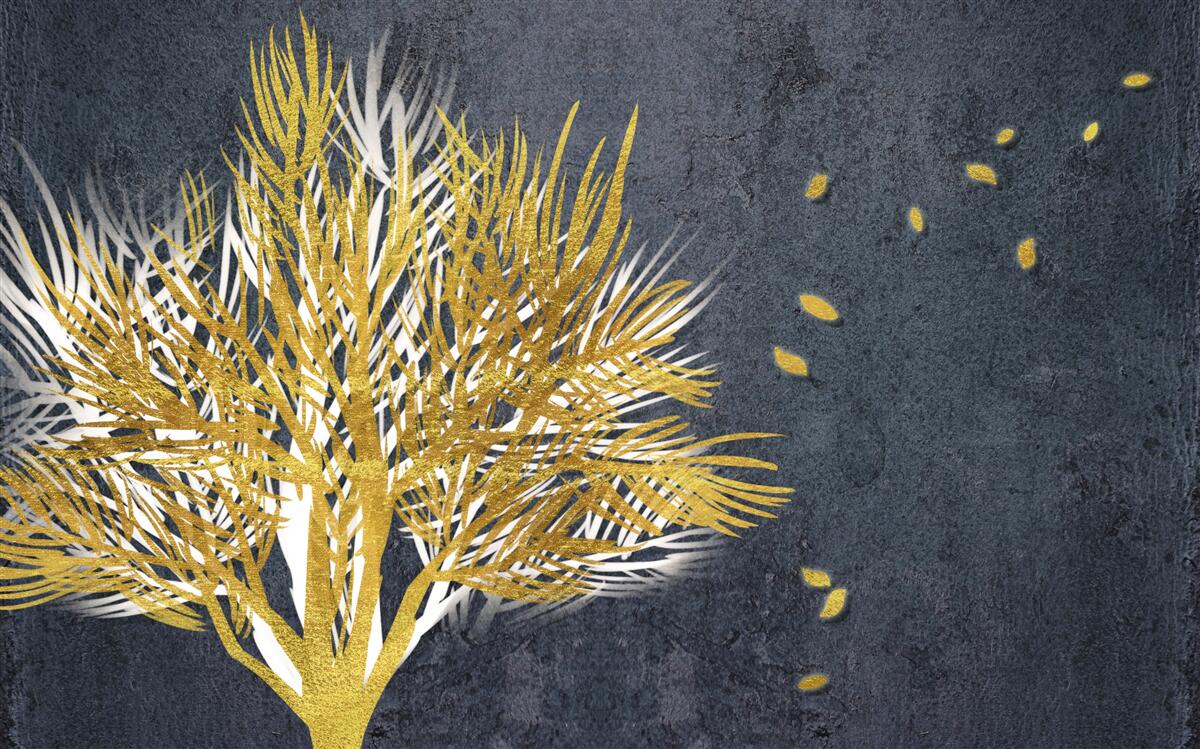 Papier peint les oiseaux s'envolent dans le ciel depuis la forêt gelée