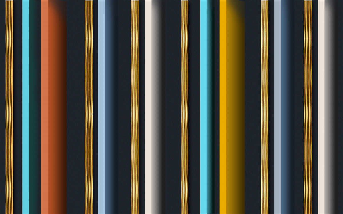 Papier peint lignes verticales de différentes couleurs