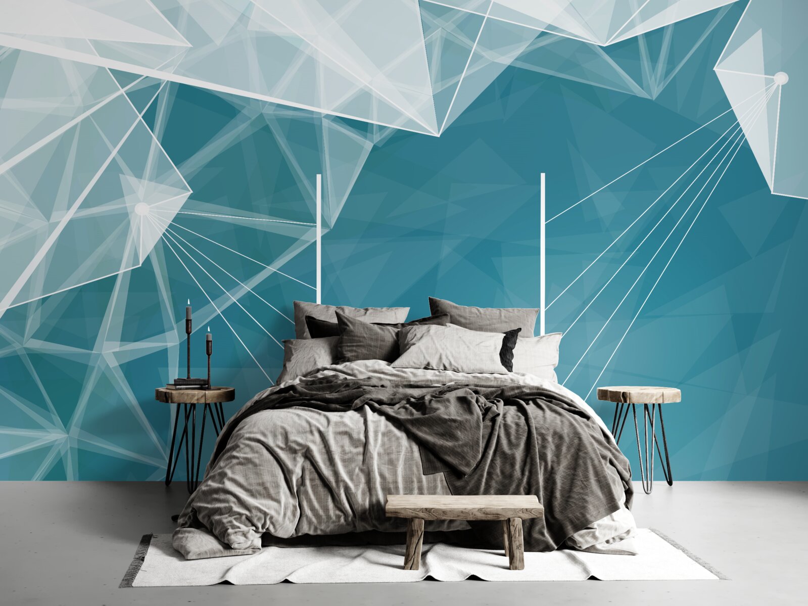 Papier peint les sommets des montagnes enneigées