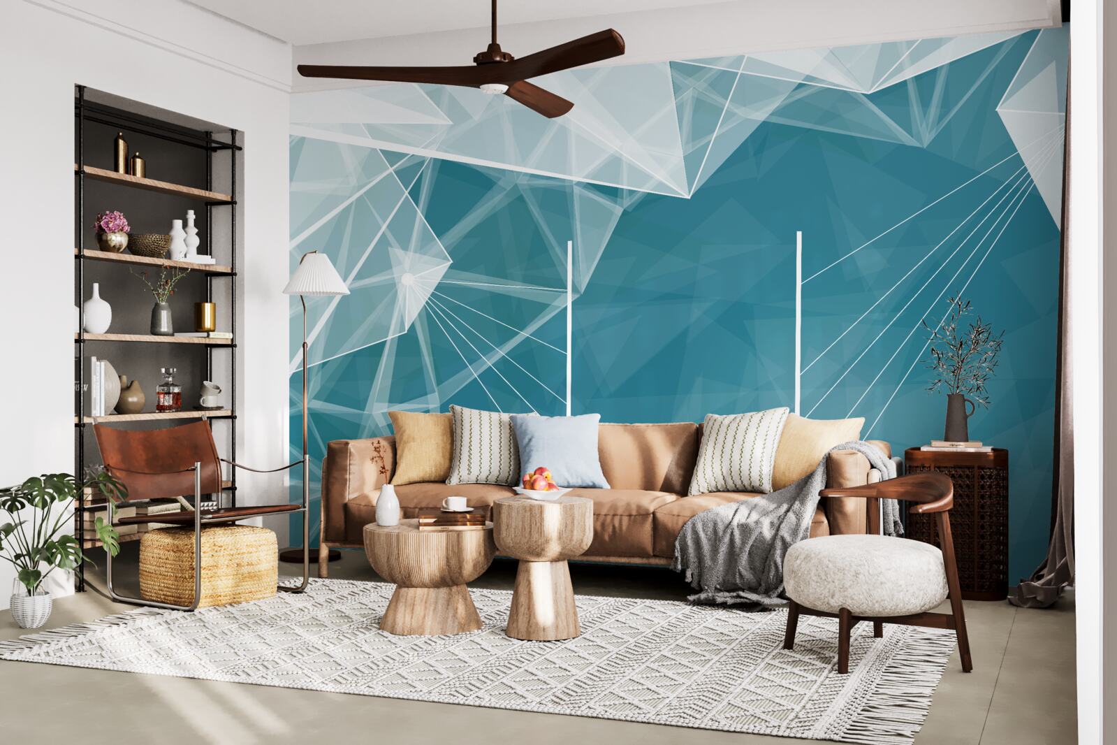 Papier peint les sommets des montagnes enneigées