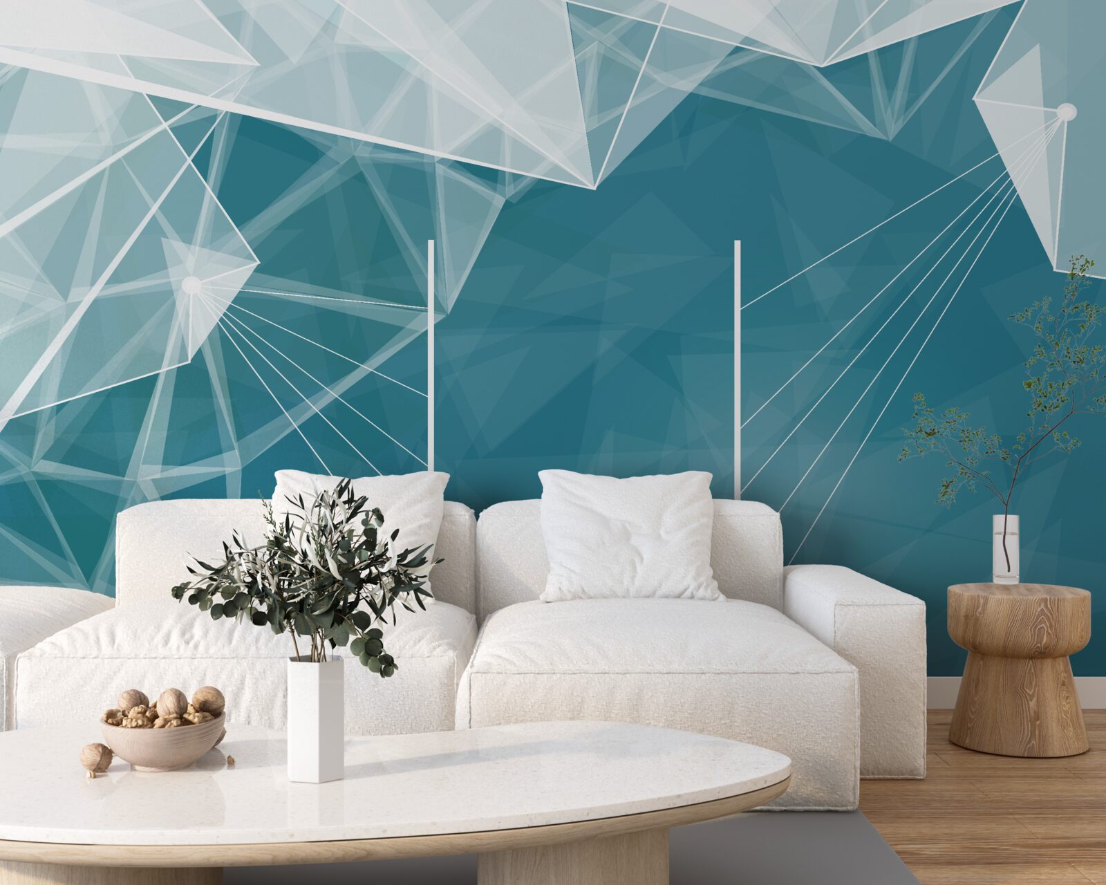 Papier peint les sommets des montagnes enneigées