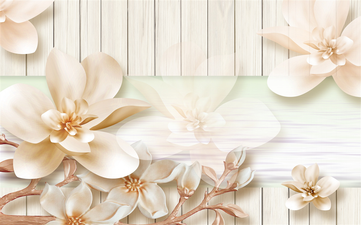 Papier peint des pêches aux beignets brillants sur une piste de danse blanche comme neige