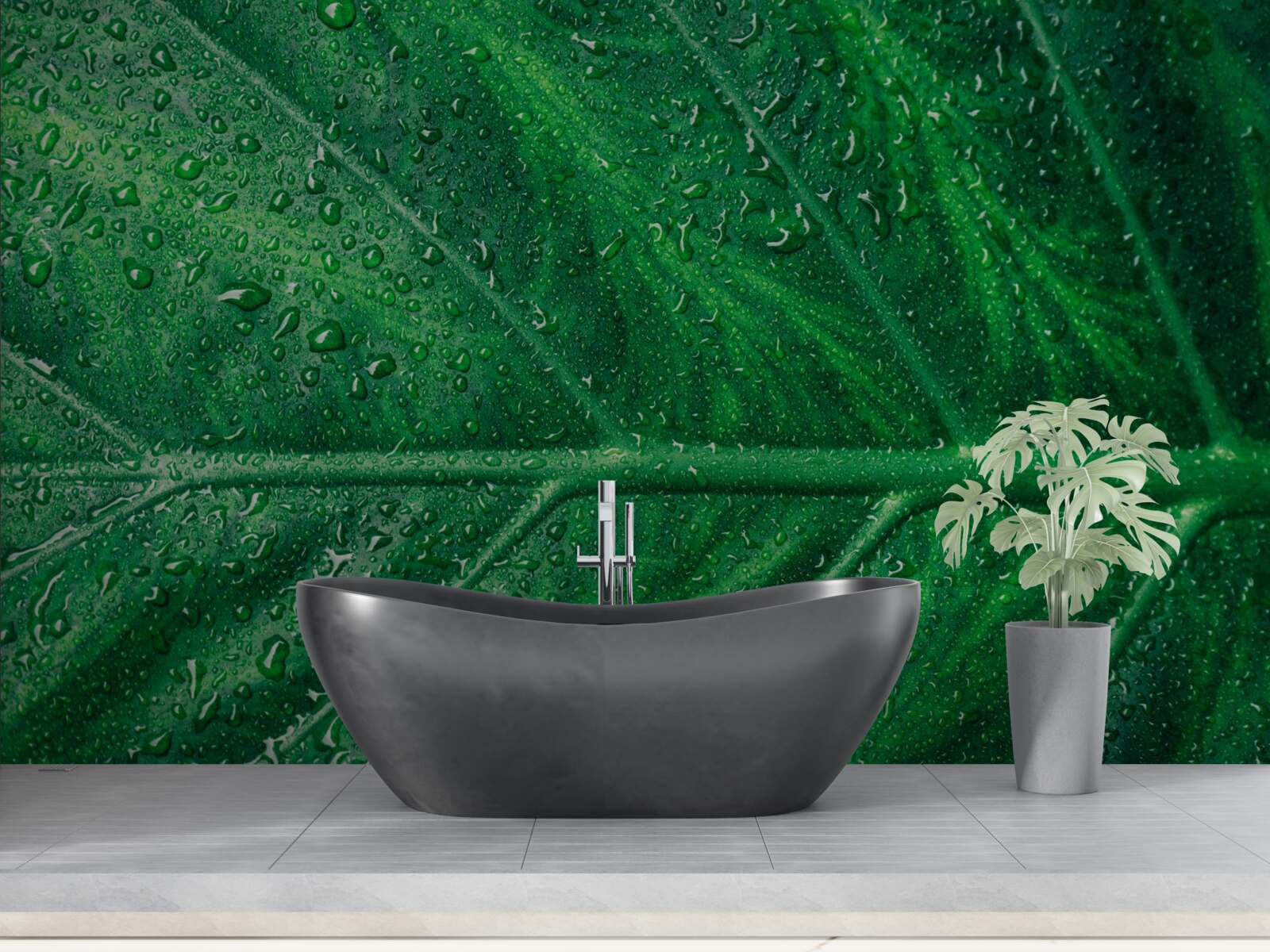 Papier peint structure fascinante de la feuille