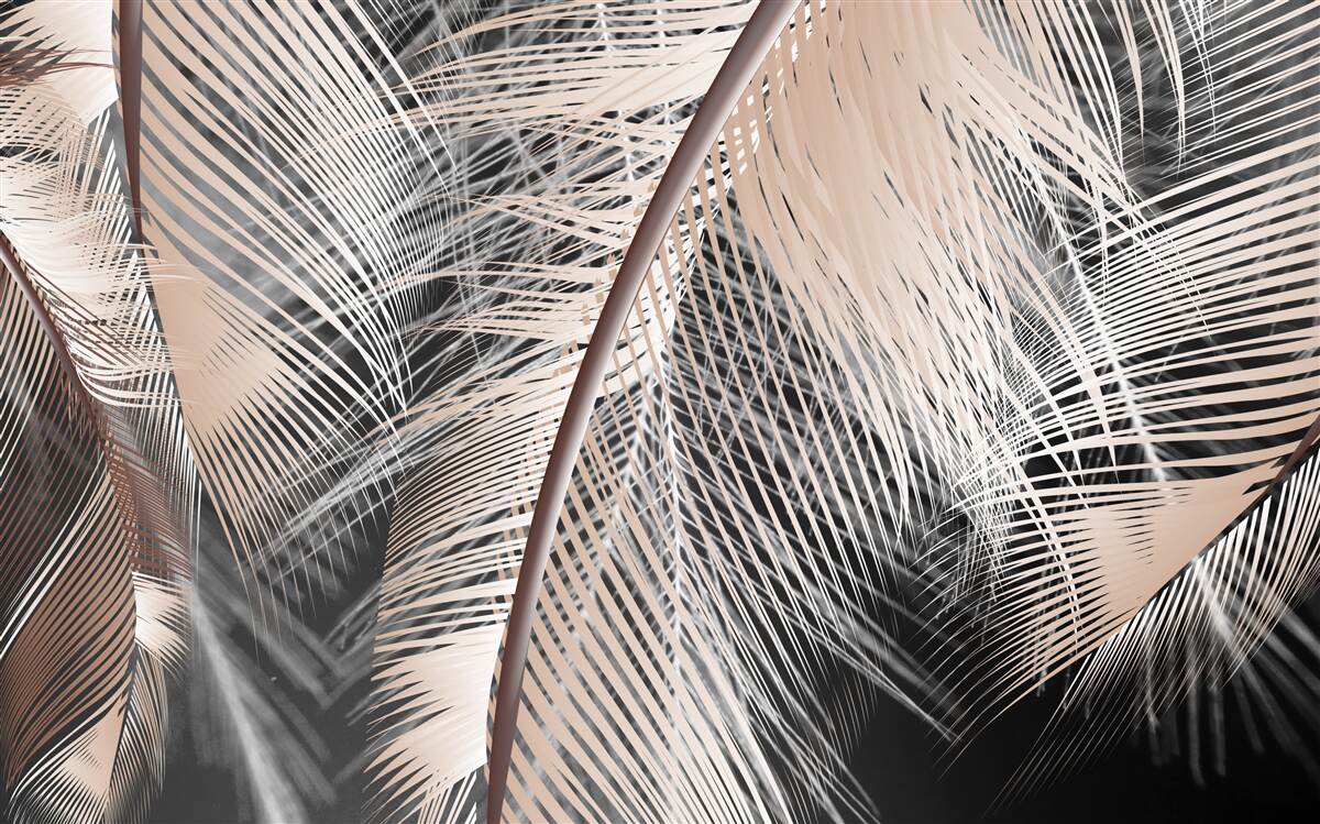 Papier peint image détaillée de la plume