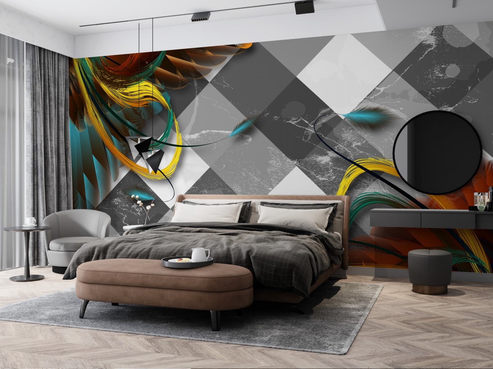 Papier peint comme des oiseaux de paradis