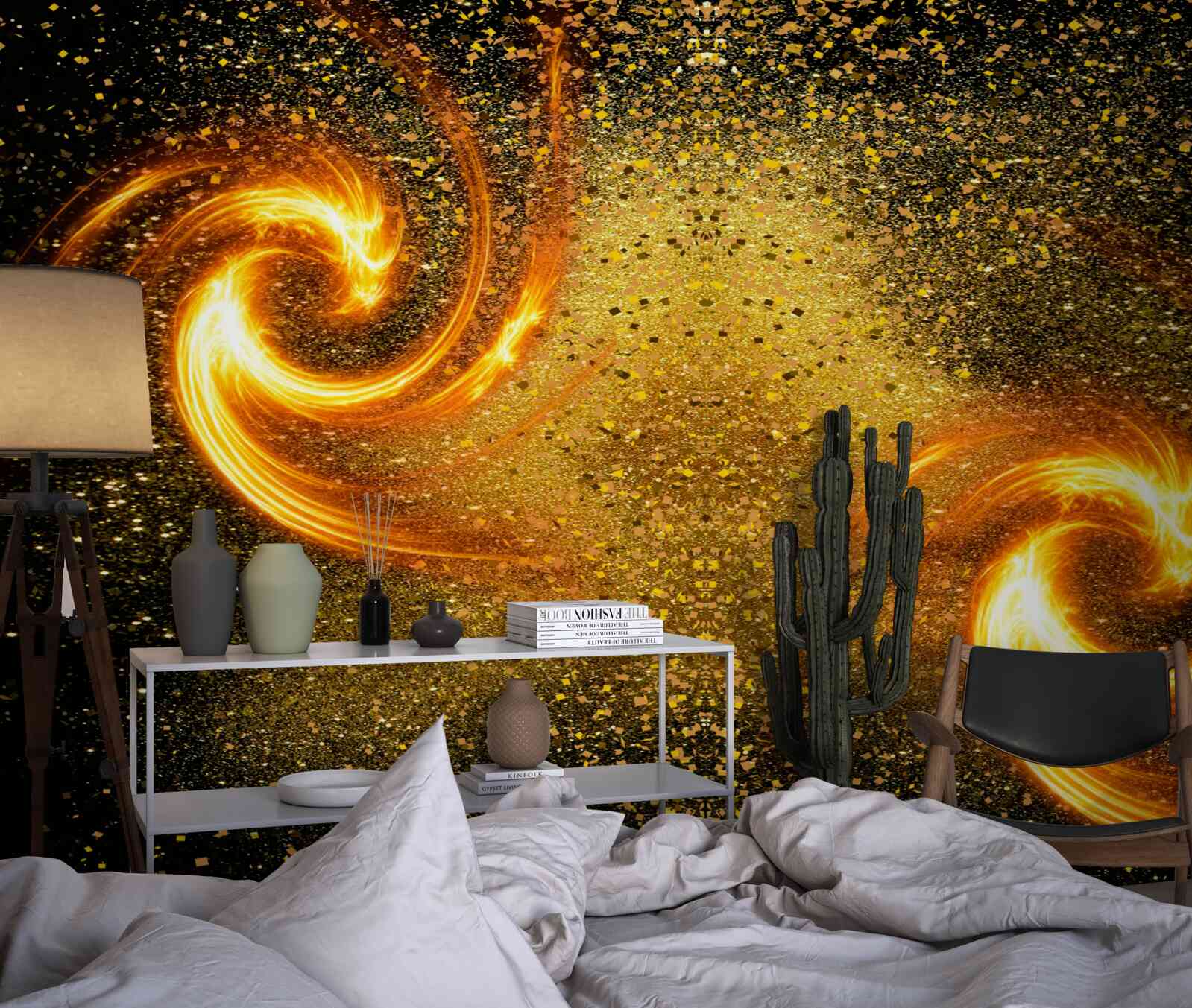 Papier peint des millions de luminaires astraux et plusieurs galaxies