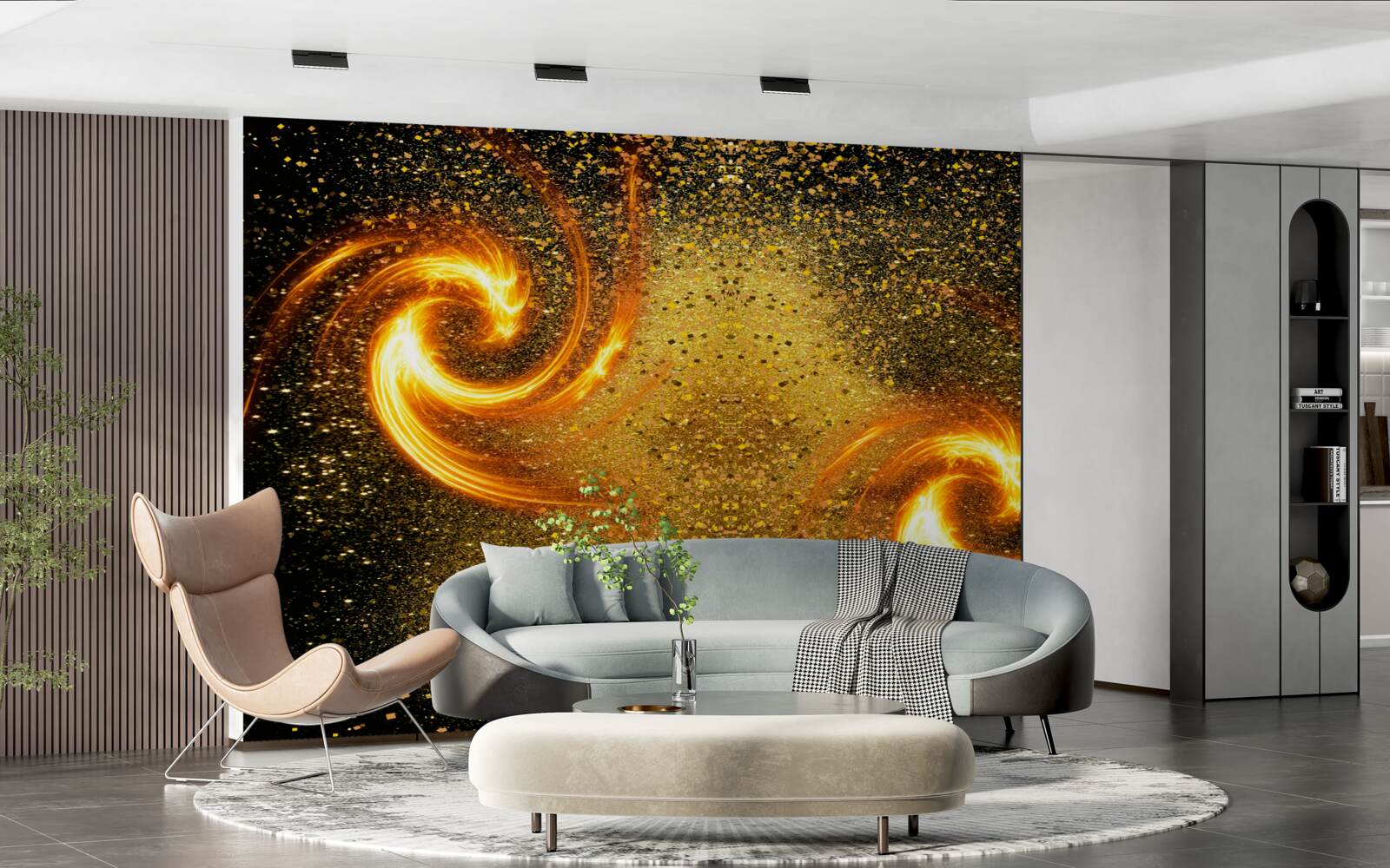 Papier peint des millions de luminaires astraux et plusieurs galaxies