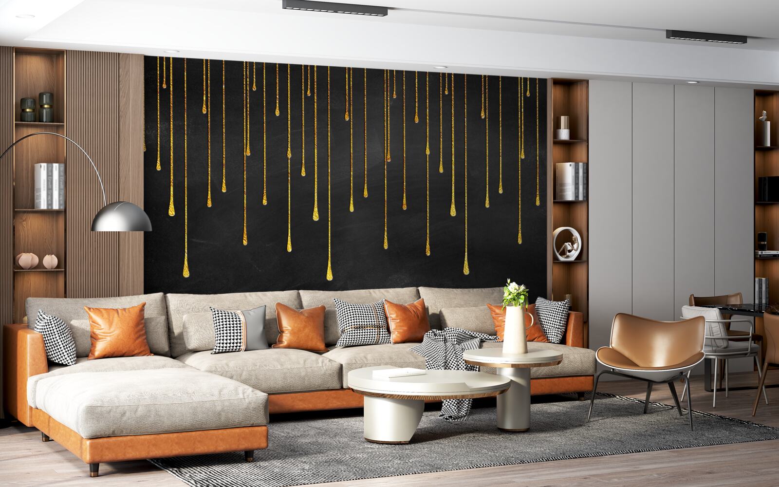 Papier peint les étoiles diminuent dans l'obscurité de la nuit