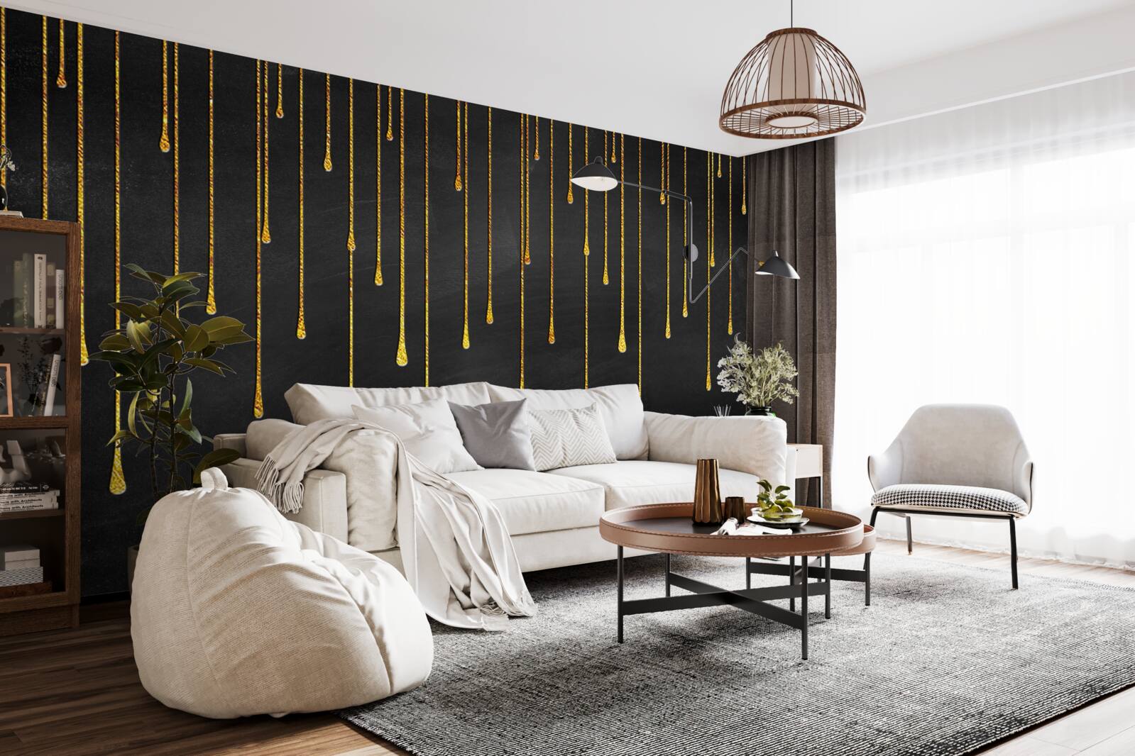 Papier peint les étoiles diminuent dans l'obscurité de la nuit