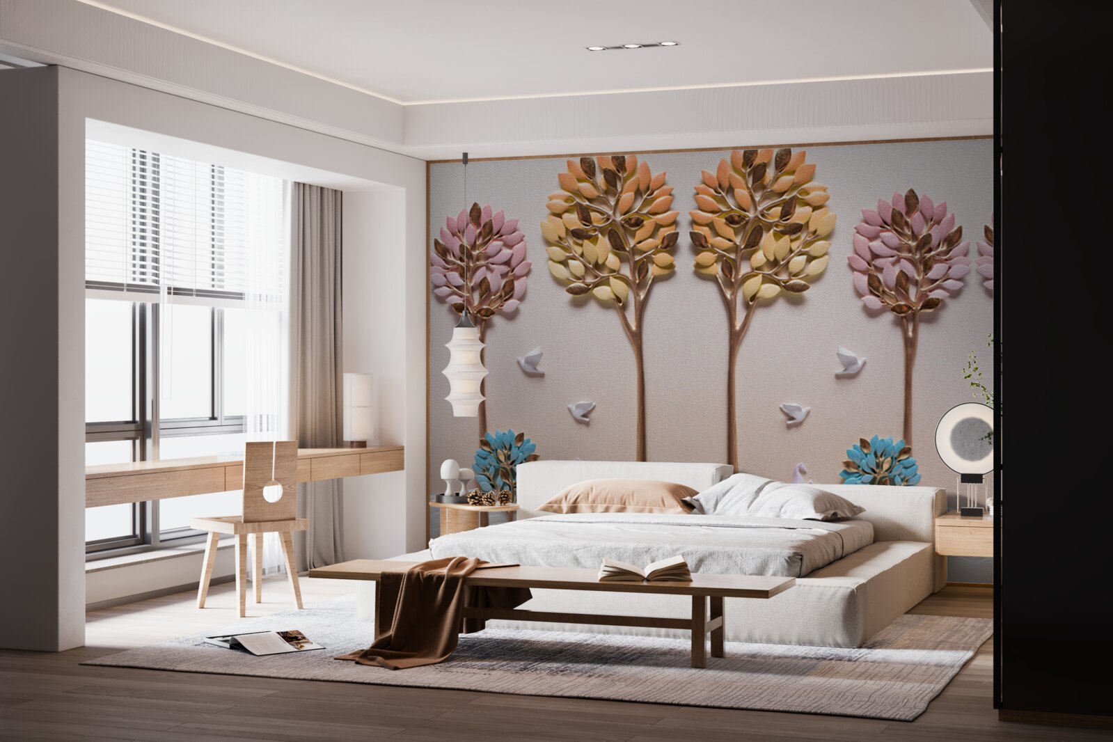 Papier peint palmiers et tropiques côtiers