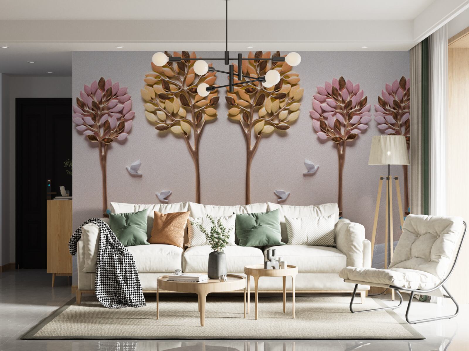 Papier peint palmiers et tropiques côtiers