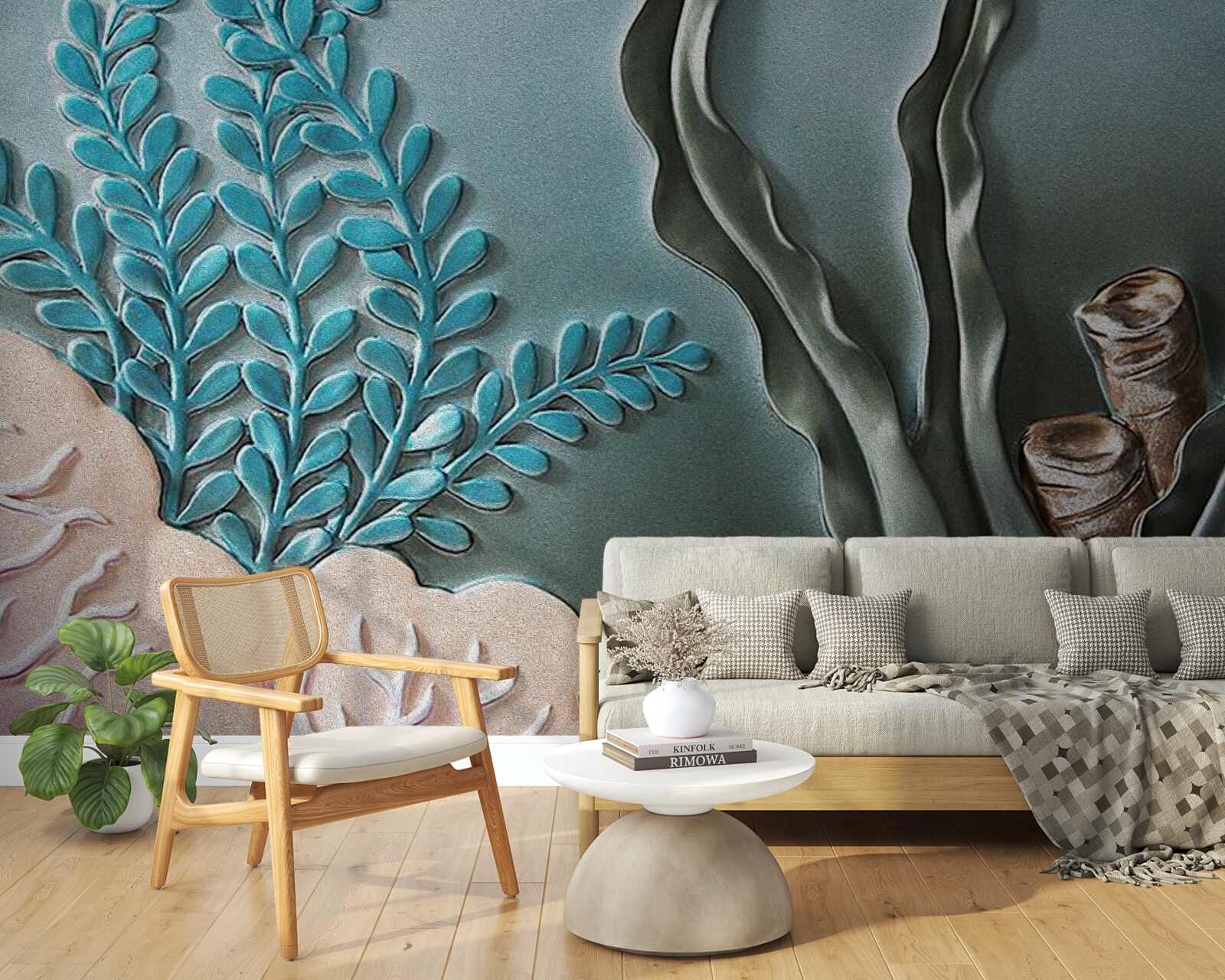 Papier peint plantes aquatiques et algues marines