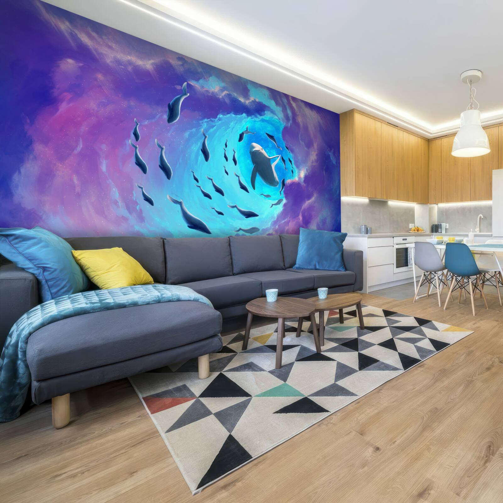 Papier peint cycle de l'eau