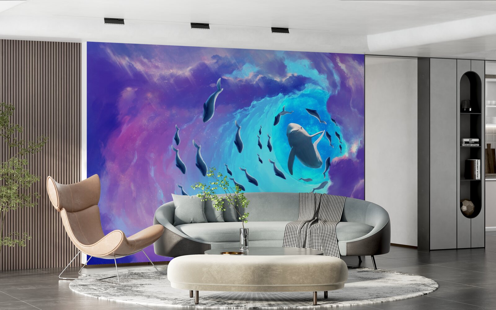 Papier peint cycle de l'eau