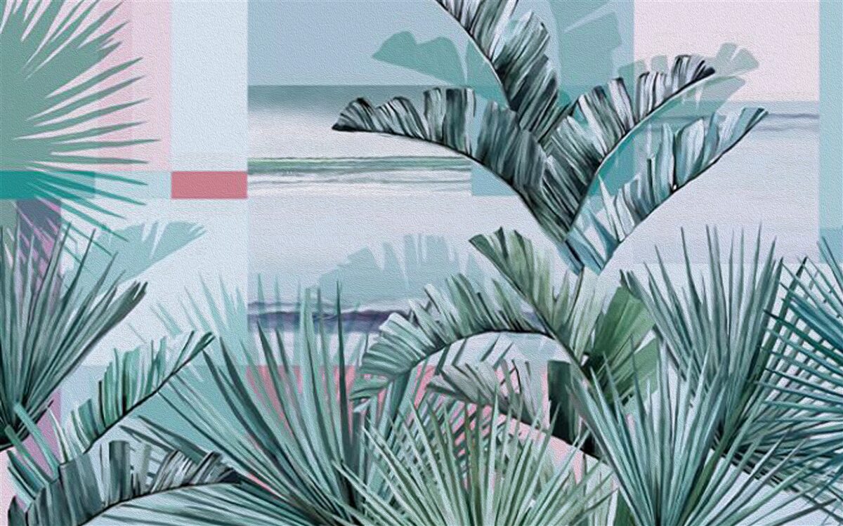 Papier peint paradis exotique