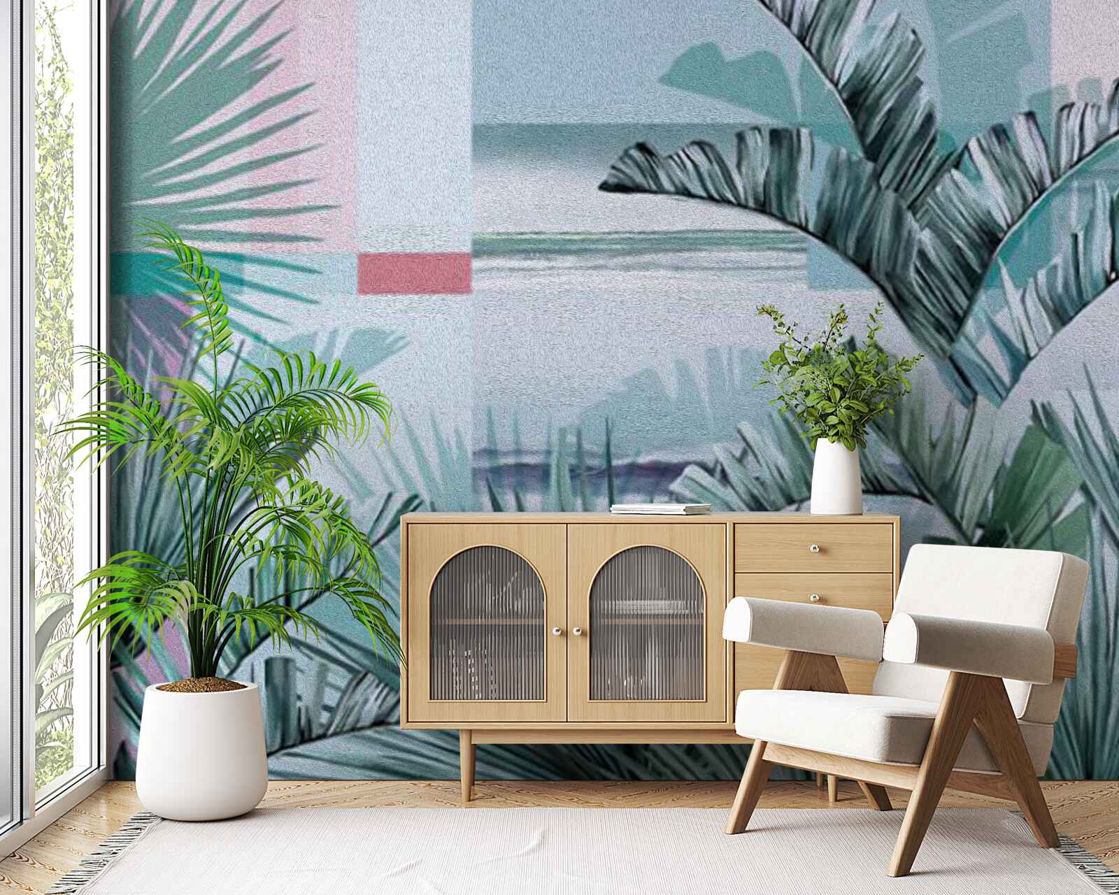 Papier peint paradis exotique