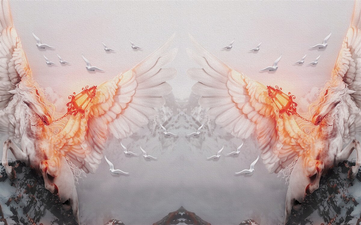 Papier peint l'envergure du ciel