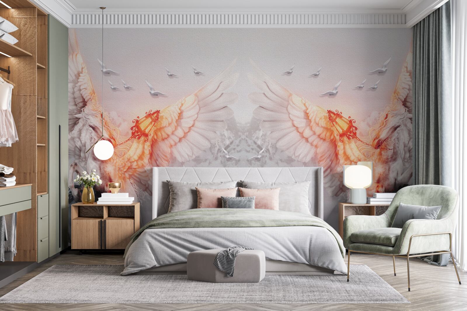 Papier peint l'envergure du ciel