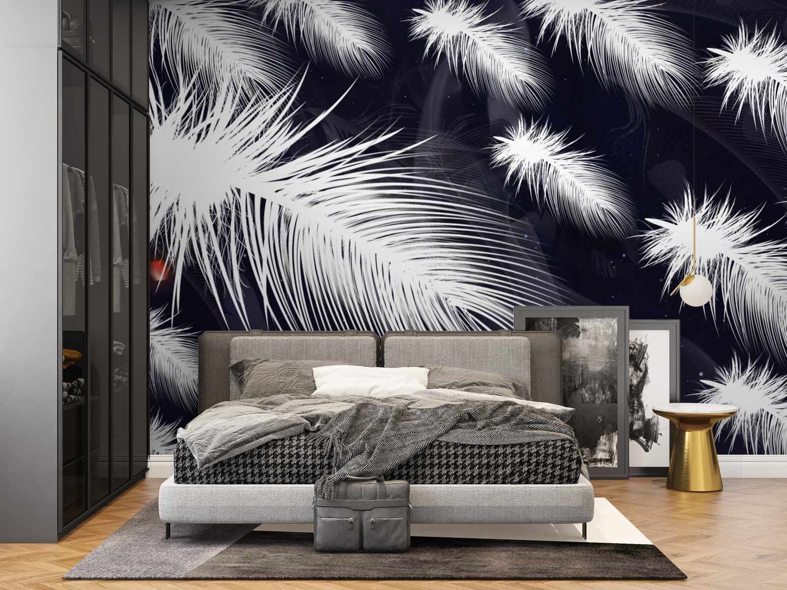 Papier peint les plumes sont blanches, douces et duveteuses