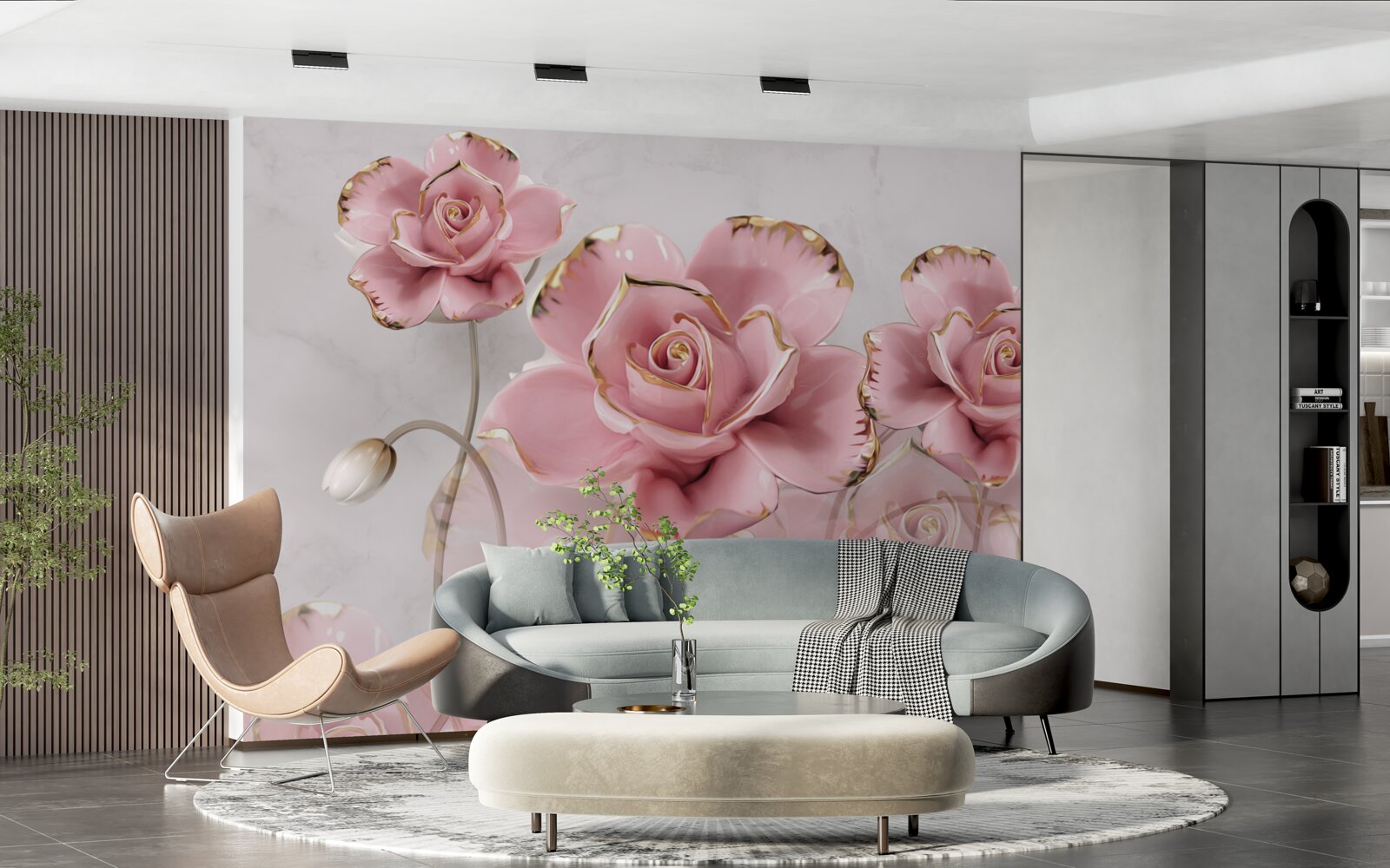 Papier peint des bourgeons qui s'ouvrent doucement