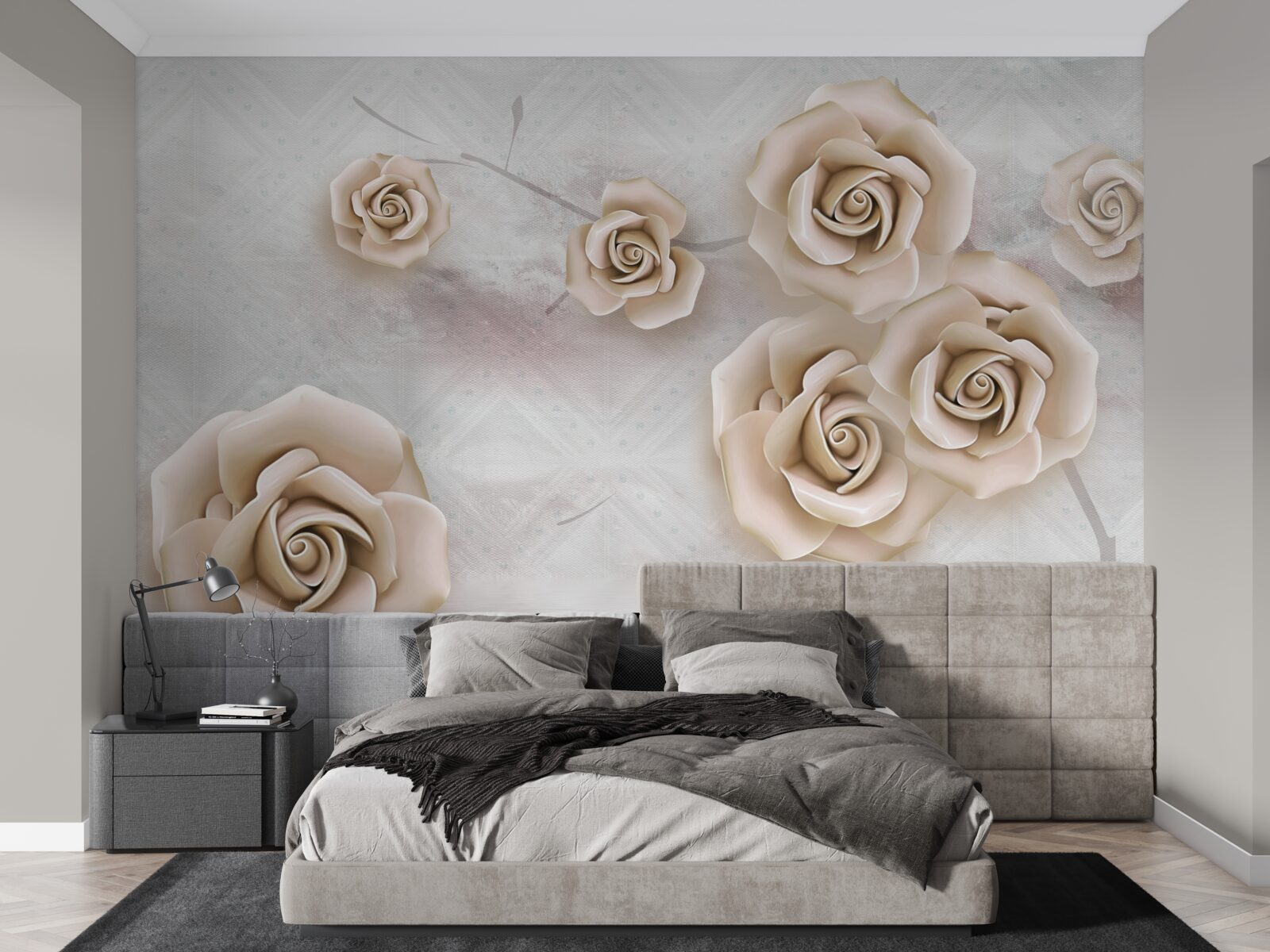 Papier peint rose couleur pêche au-dessus du liquide