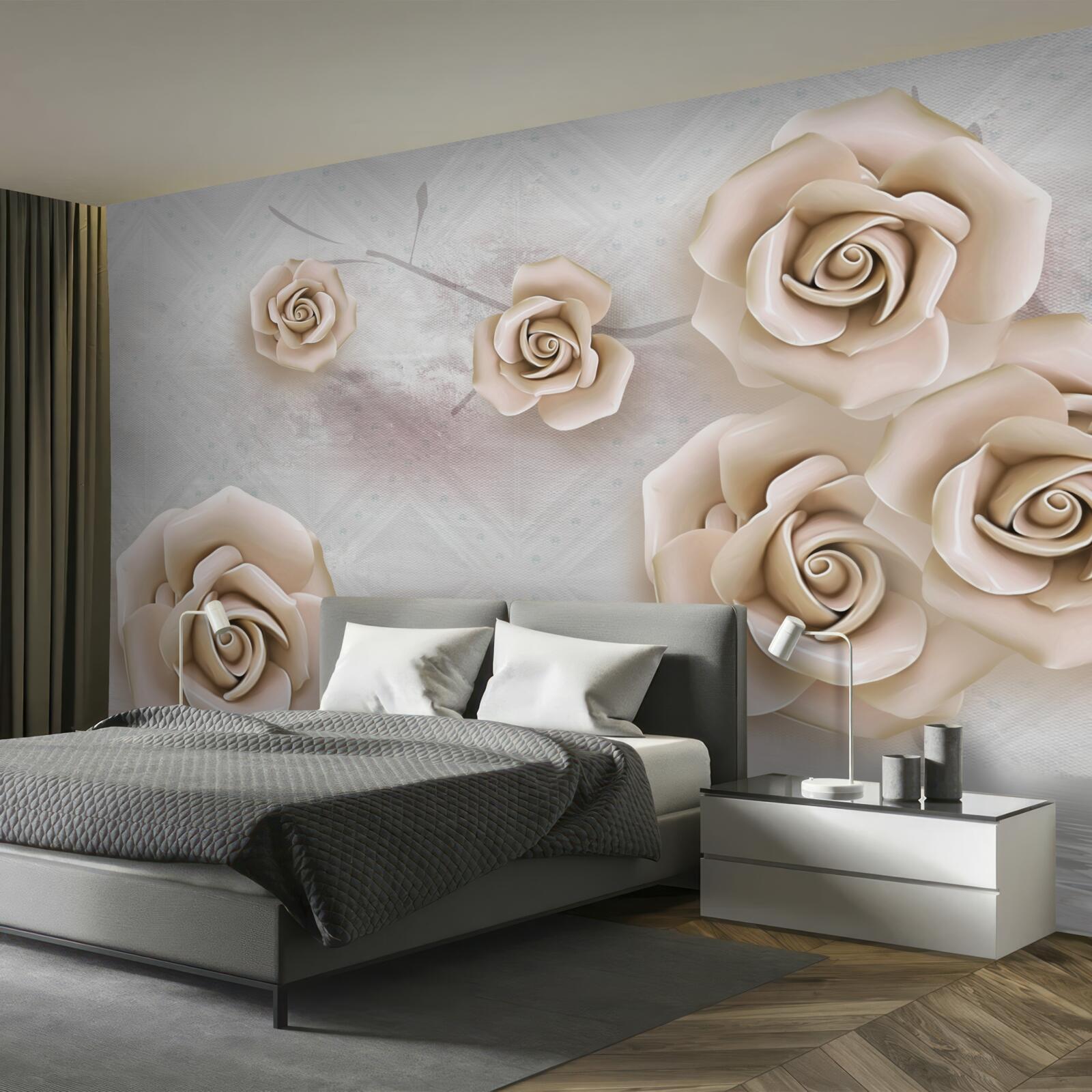 Papier peint rose couleur pêche au-dessus du liquide